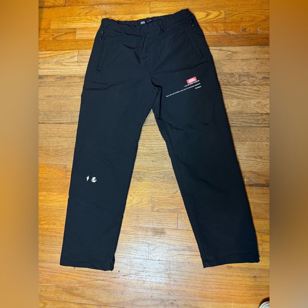 Zara x2001 a space odyssey nylon graphic pants size medium